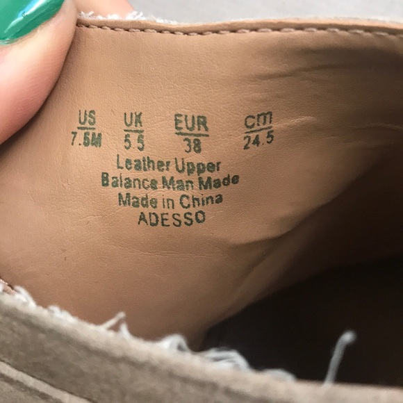 Tan suede open back booties - Picture 5 of 5